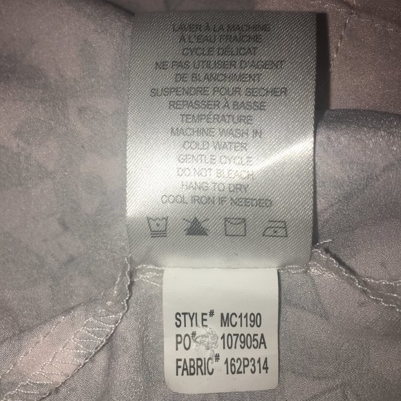 Kenar Pink and Gray  Blouse XL 3/4 length sleeves - Picture 7 of 7